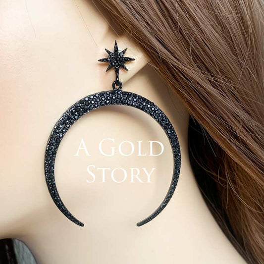 CHAAND EARRINGS BLACK