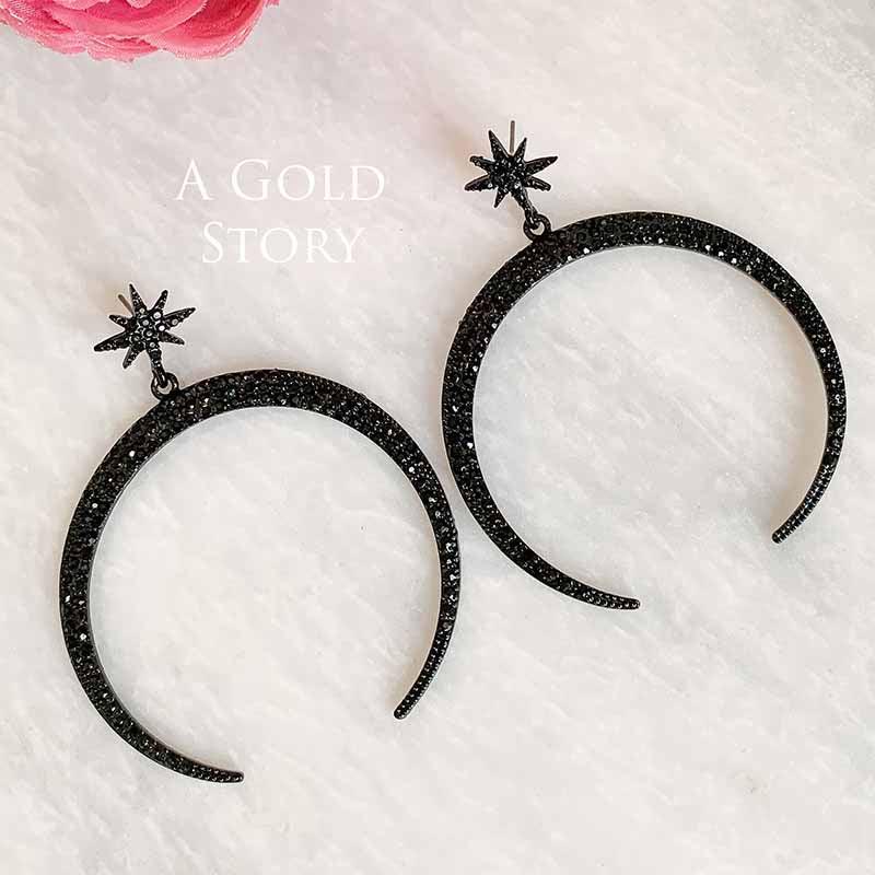 CHAAND EARRINGS BLACK