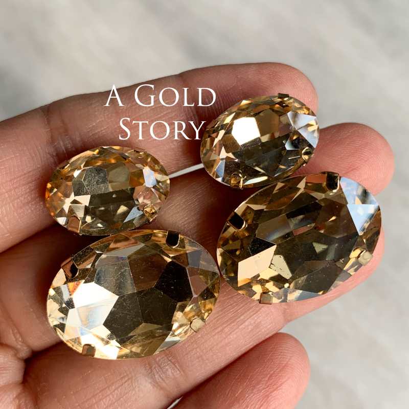 ALINA EARRINGS CHAMPAGNE
