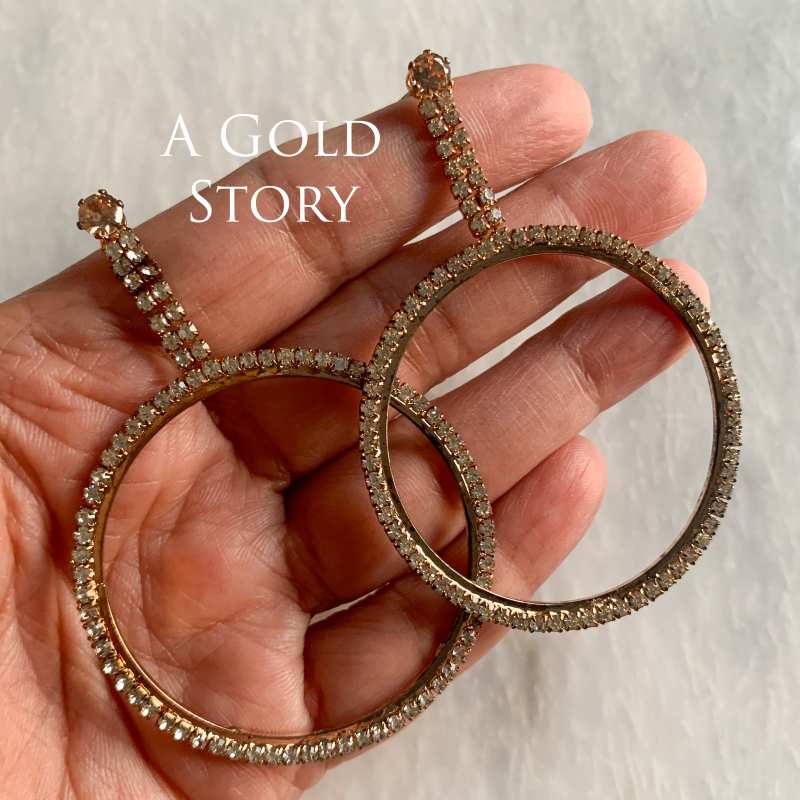 MAYA EARRINGS CHAMPAGNE
