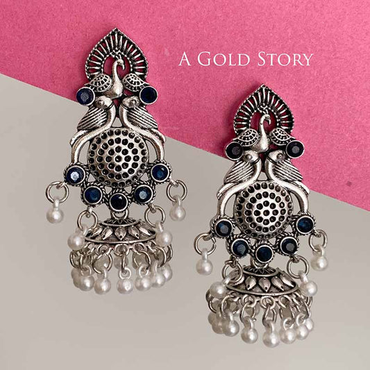 ALMAS EARRINGS BLUE