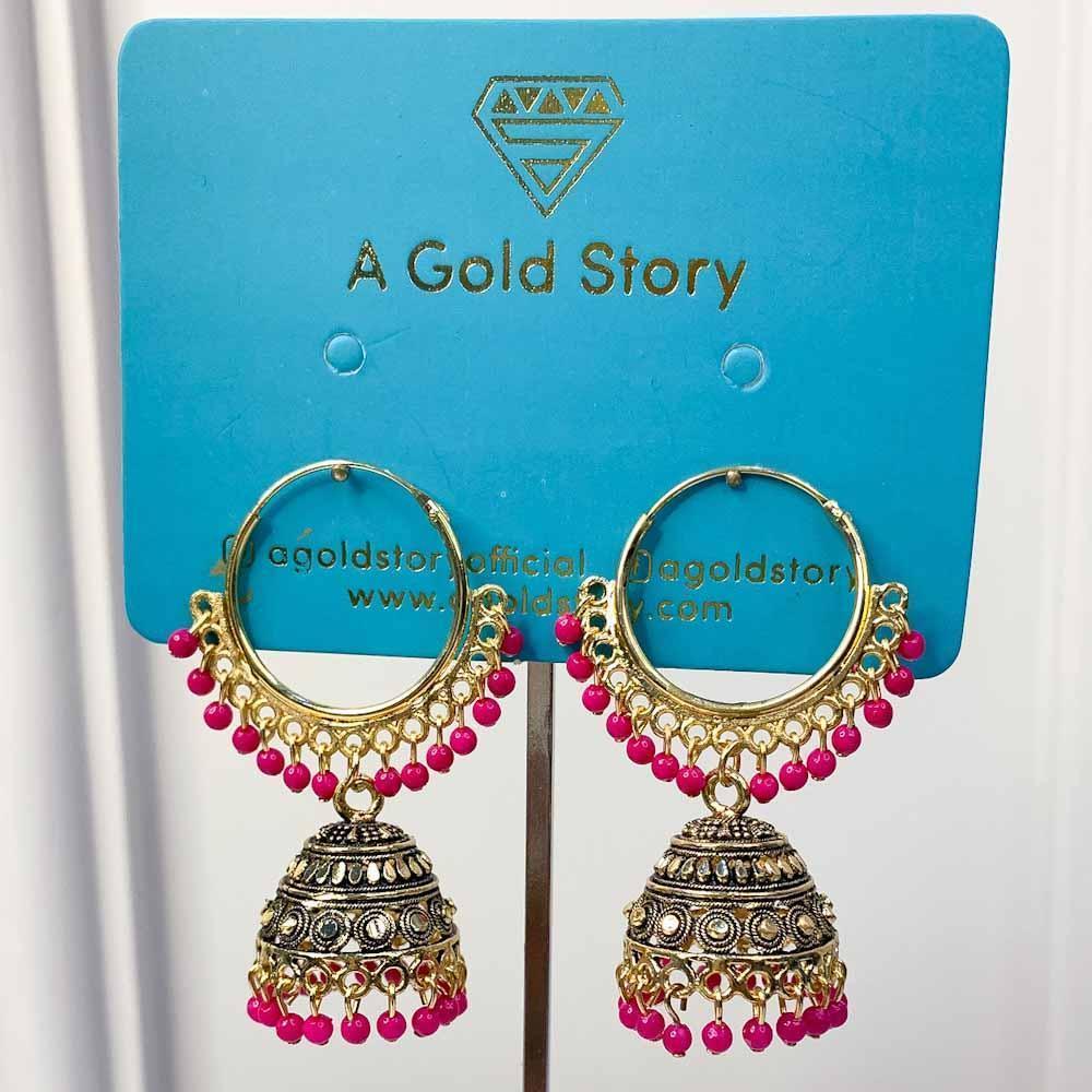 NEEMA JHUMKAY PINK - Basics by A Gold Story