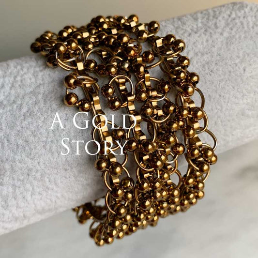 ABISHA BANGLES ANTIQUE GOLDEN