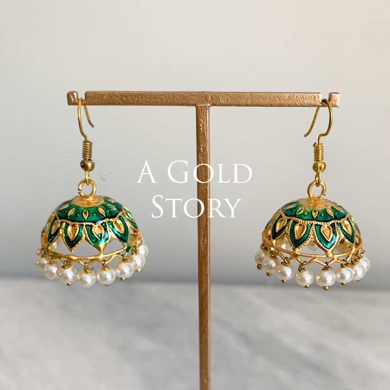 CANDY JHUMKIS TEAL