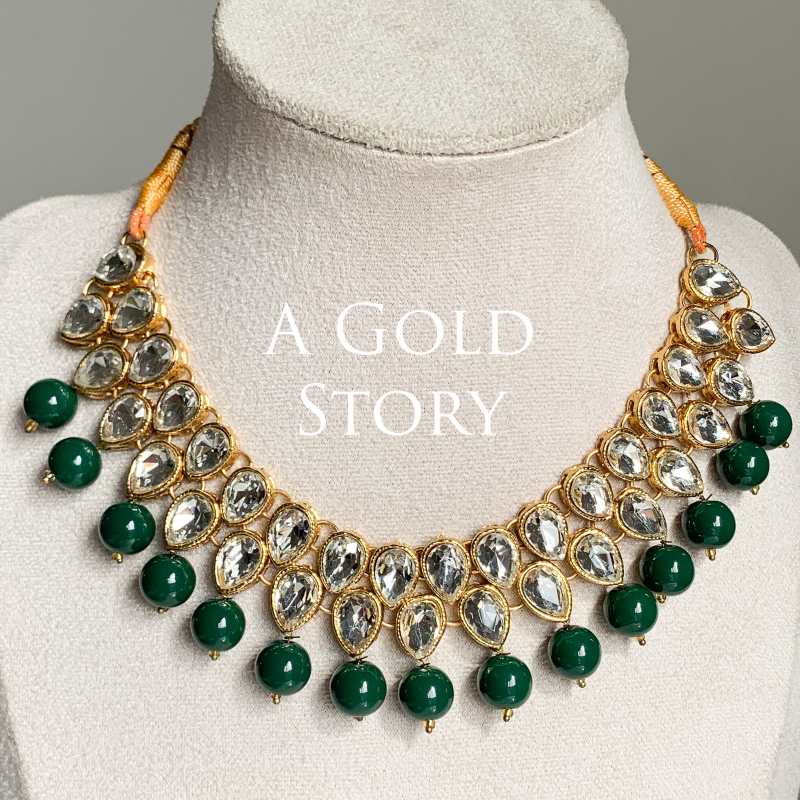 TARYAN NECKALCE SET EMERALD GREEN