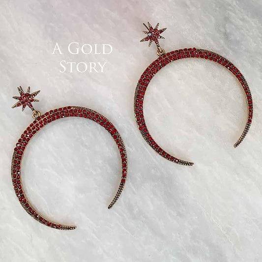 CHAAND EARRINGS RED