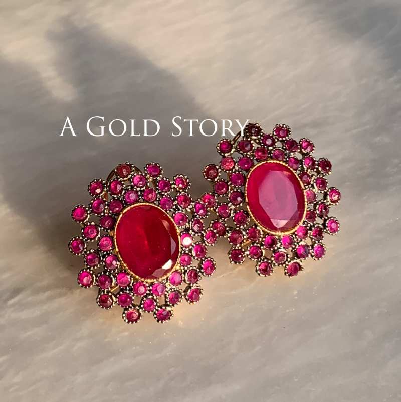 AARIFA PENDANT SET RUBY