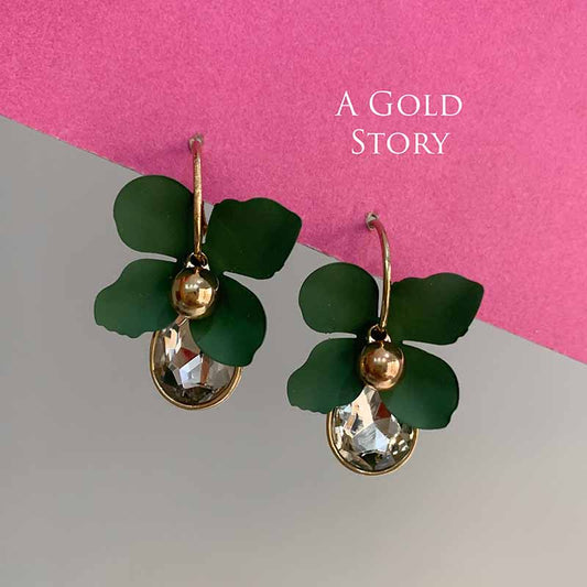 LUBABA EARRINGS GREEN
