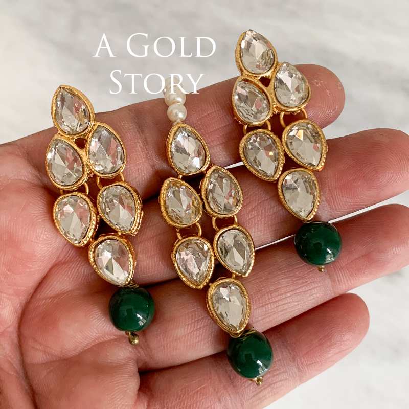 TARYAN NECKALCE SET EMERALD GREEN