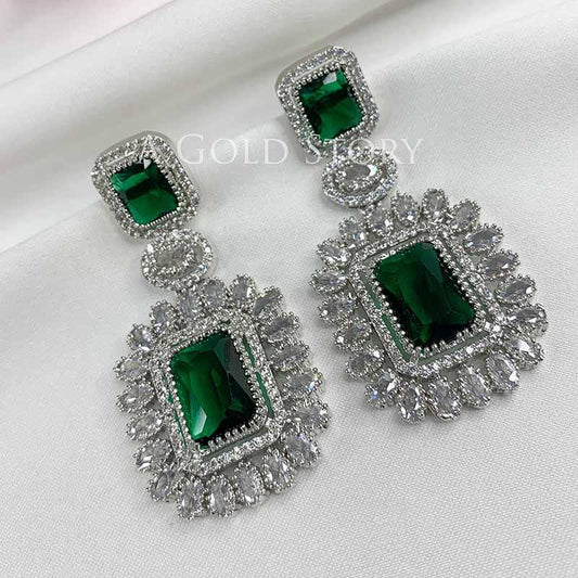 AMALTHEA EARRINGS GREEN