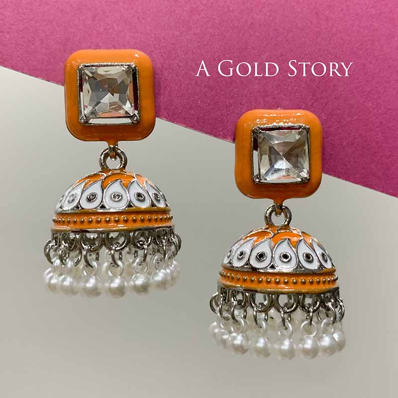 JANAN JHUMKAY ORANGE