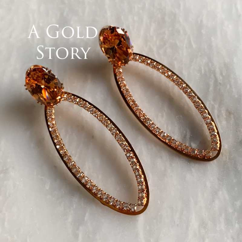 MEYMONA EARRINGS CHAMPAGNE