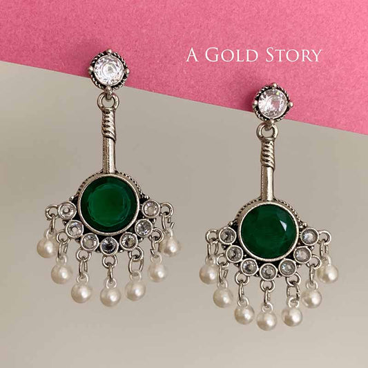 AMIRA EARRINGS GREEN