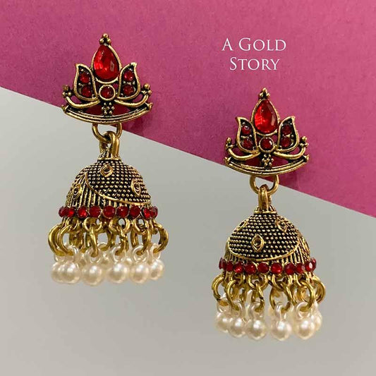 ANAYA JHUMKAY RED