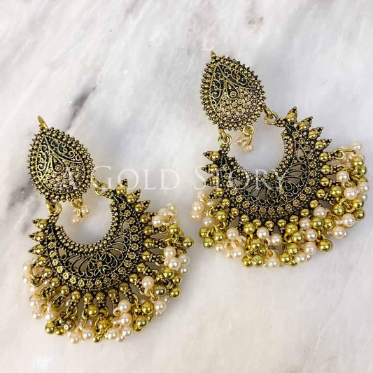 OXIDISED EARRINGS 1 - Basics by A Gold Story