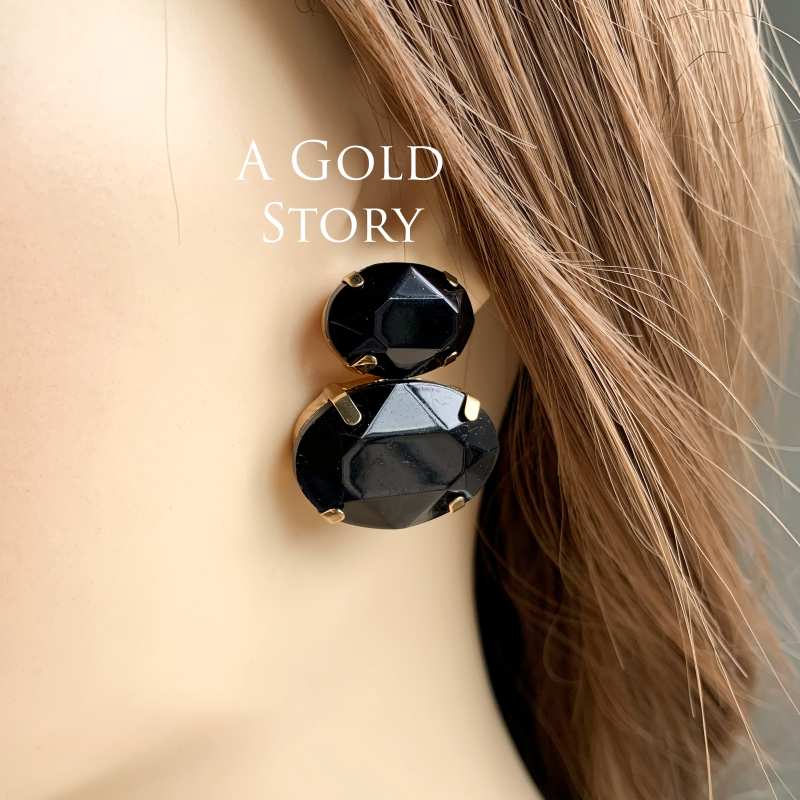 ALINA EARRINGS BLACK