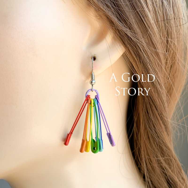 SAFETY PIN EARRINGS