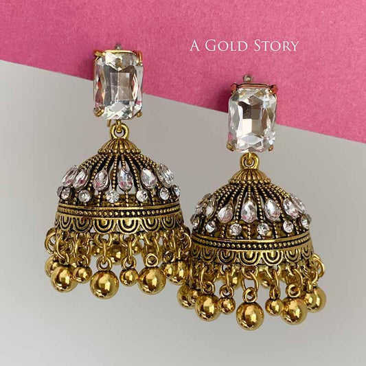 HIBA JHUMKAY GOLDEN