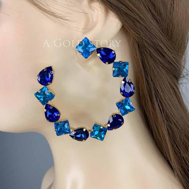 FABEEHA EARRINGS BLUE - Basics by A Gold Story