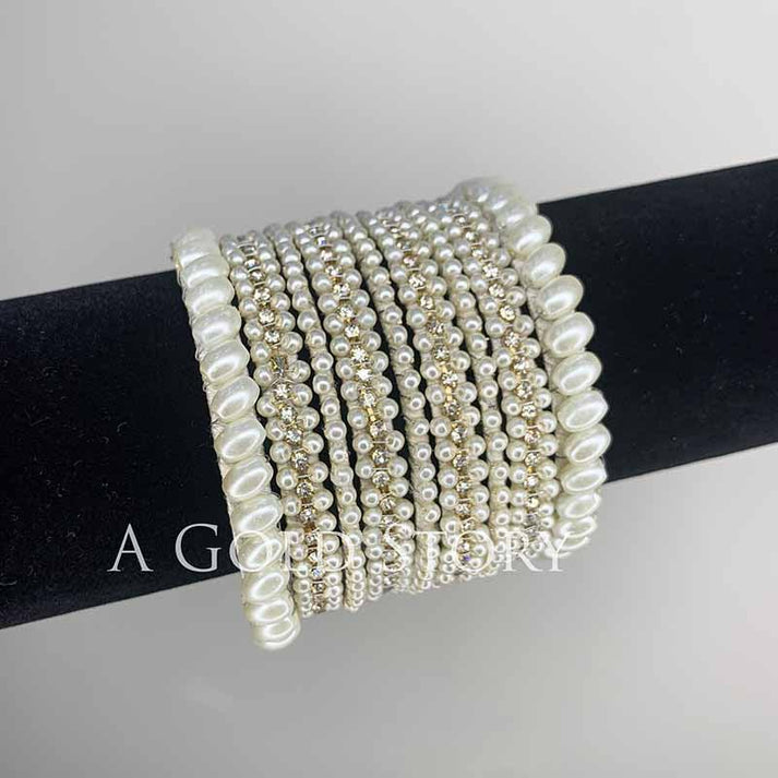 PEARL BANGLES SET – Basics by A Gold Story