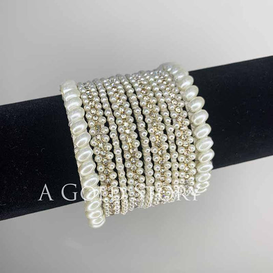 PEARL BANGLES SET