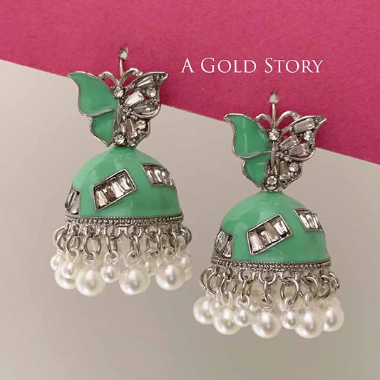 TITLI JHUMKAY MINT GREEN