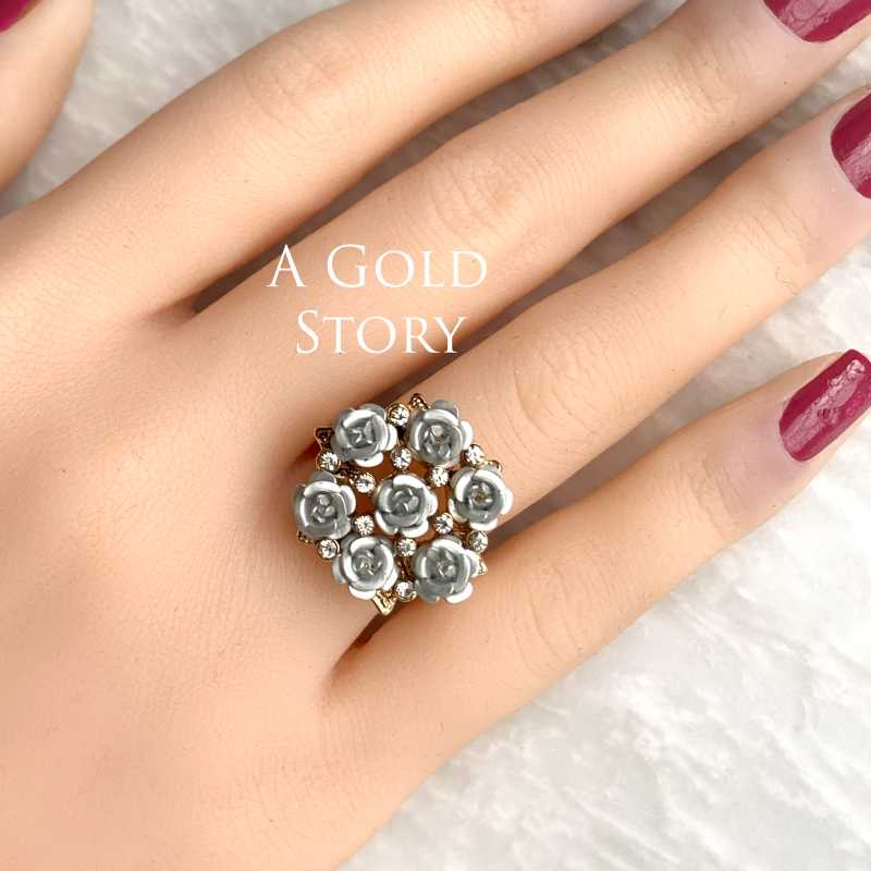 ROSE RING SILVER