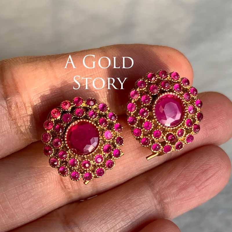 ALHINA PENDANT SET RUBY