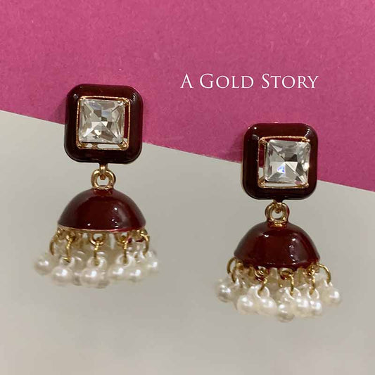 CUTIE JHUMKI MAROON