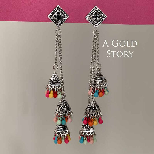 NOUF CHAIN EARRINGS MULTICOLOR
