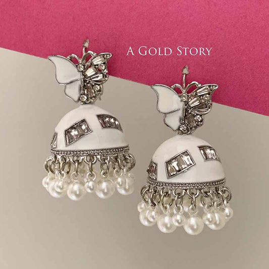 TITLI JHUMKAY WHITE