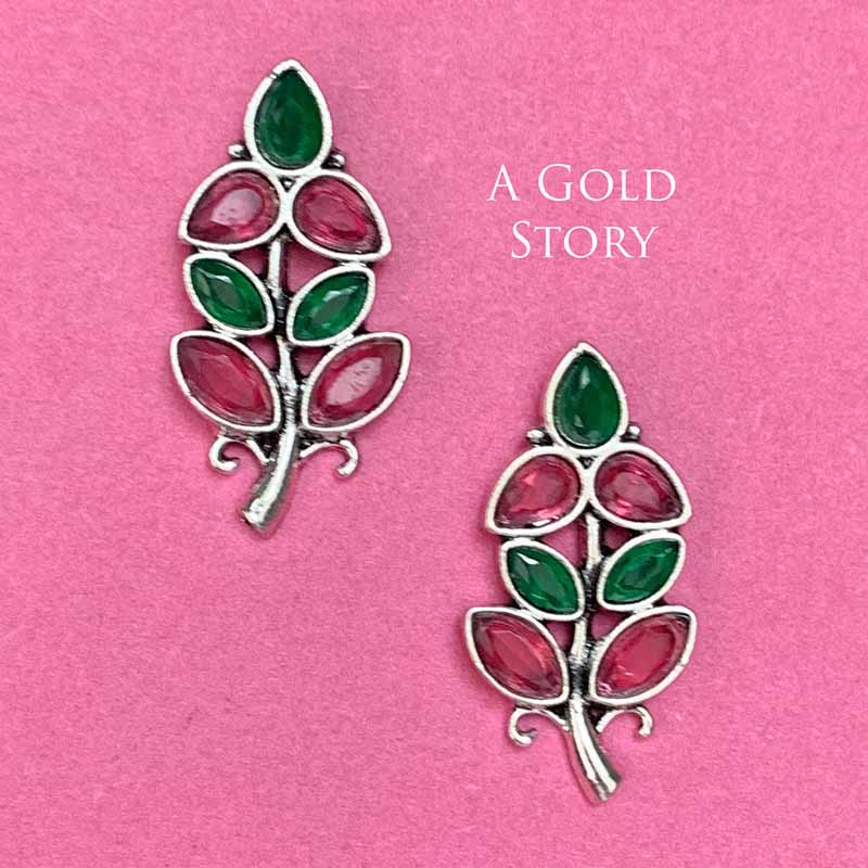 WAFA EARRINGS RED AND GREEN