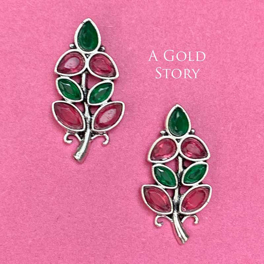 WAFA EARRINGS RED AND GREEN