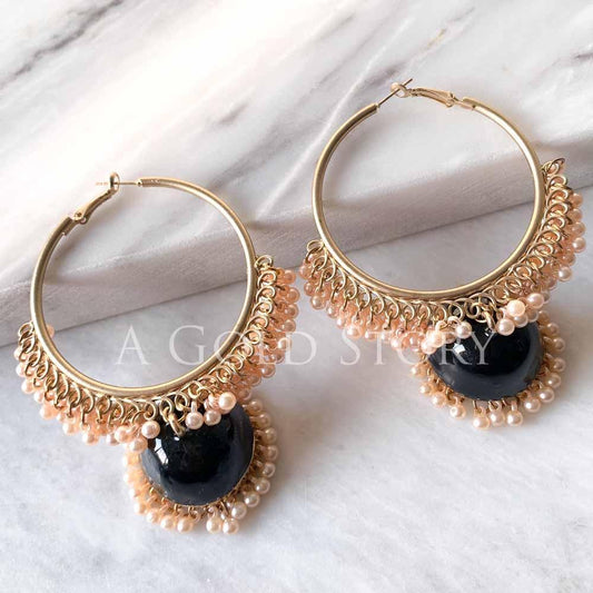 MADHU BALI JHUMKAY BLACK - Basics by A Gold Story