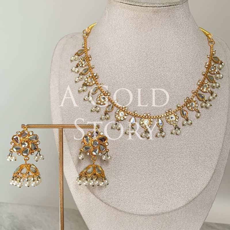 BAZILAH KUNDAN NECKALCE SET