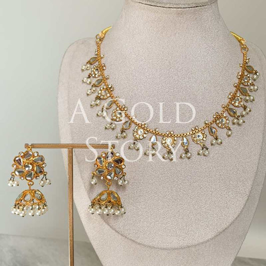 BAZILAH KUNDAN NECKALCE SET