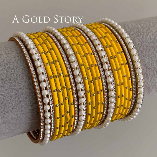 JANNAT BANGLES SET YELLOW