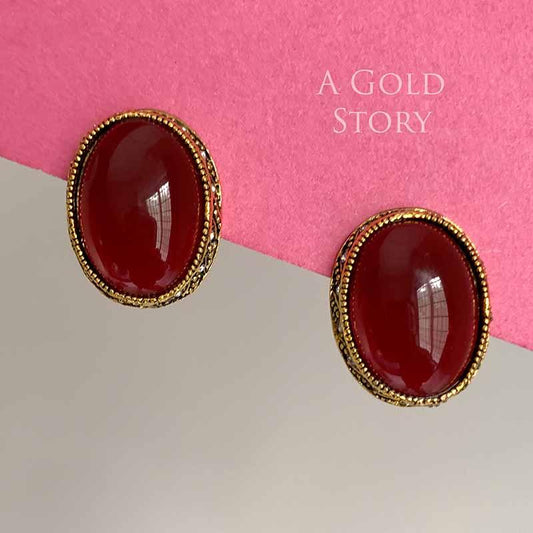 NEHA EARRINGS MAROON