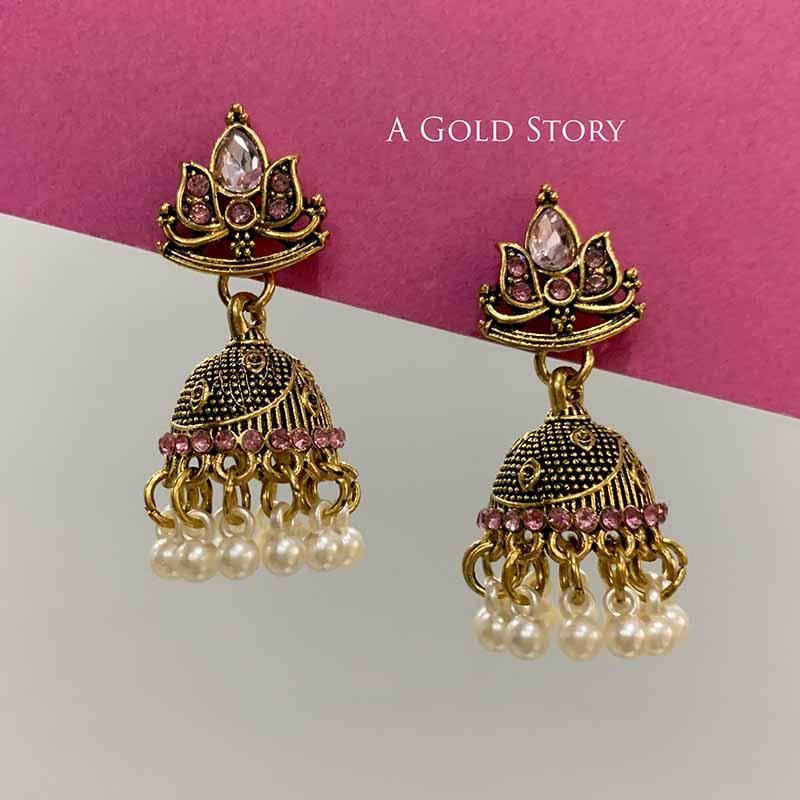 ANAYA JHUMKAY PINK