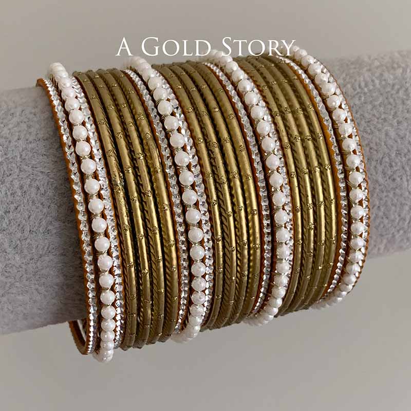 JANNAT BANGLES SET GOLDEN