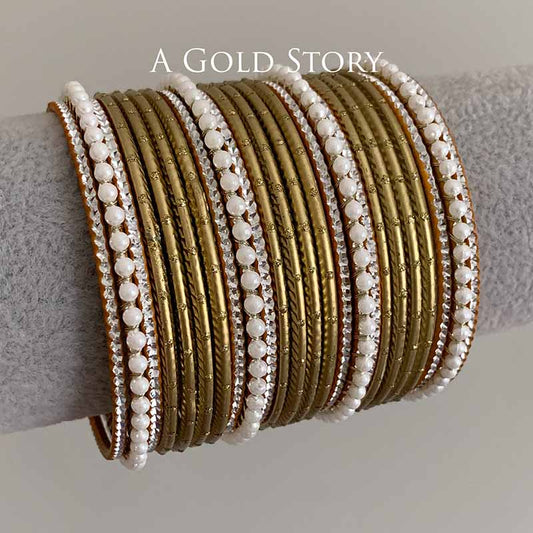 JANNAT BANGLES SET GOLDEN