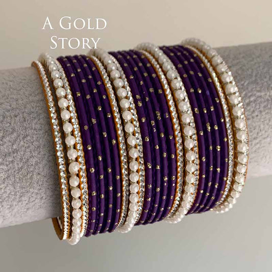JANNAT BANGLES SET PURPLE