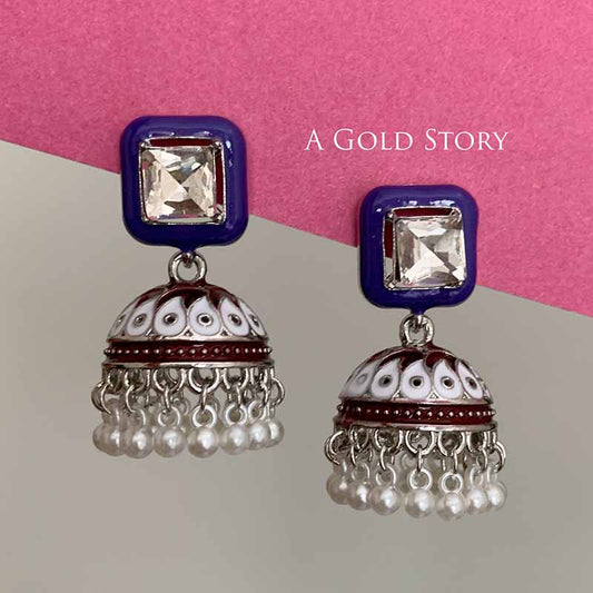 JANAN JHUMKAY MAROON & PURPLE