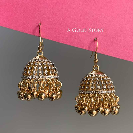 NAINA JHUMKIS GOLDEN