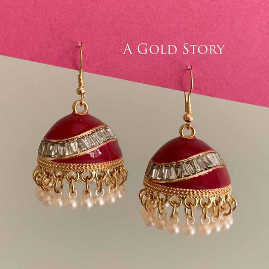 NISHA JHUMKAY RED