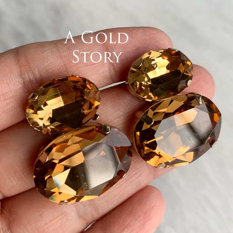 ALINA EARRINGS BROWN