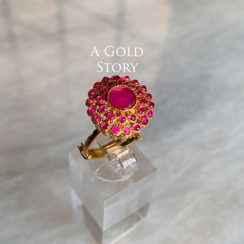 ALHINA PENDANT SET RUBY