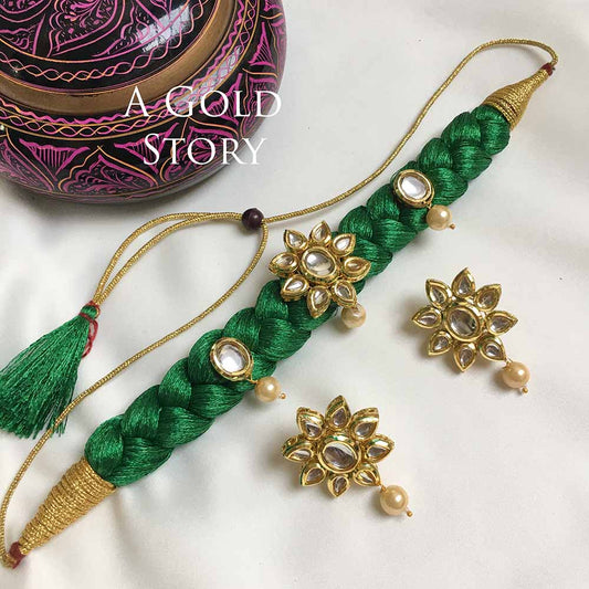 INAYA CHOKER SET GREEN