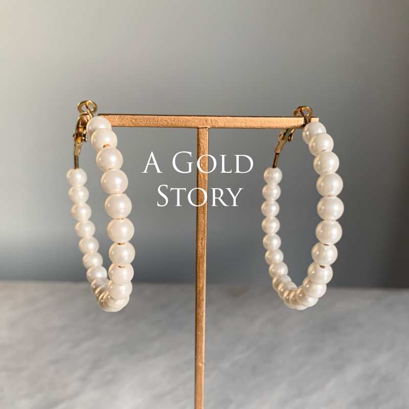 FAIFA PEARL HOOPS