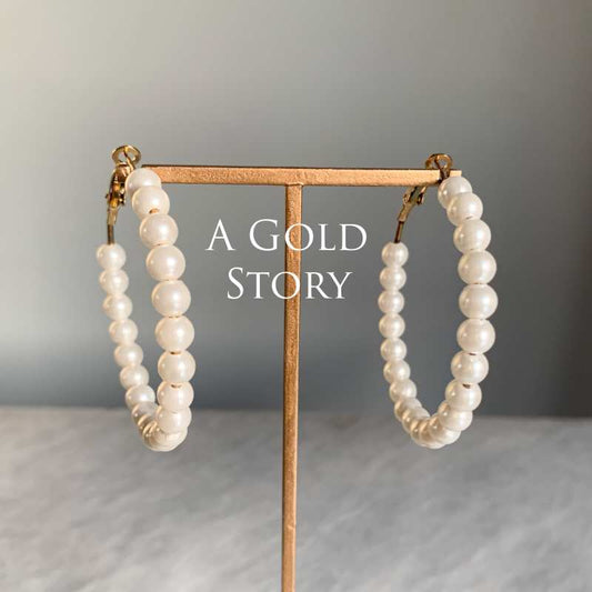 FAIFA PEARL HOOPS